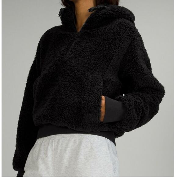 lululemon athletica Tops - Lululemon Scuba Oversized Half-Zip Fleece Hoodie Size 4 Small